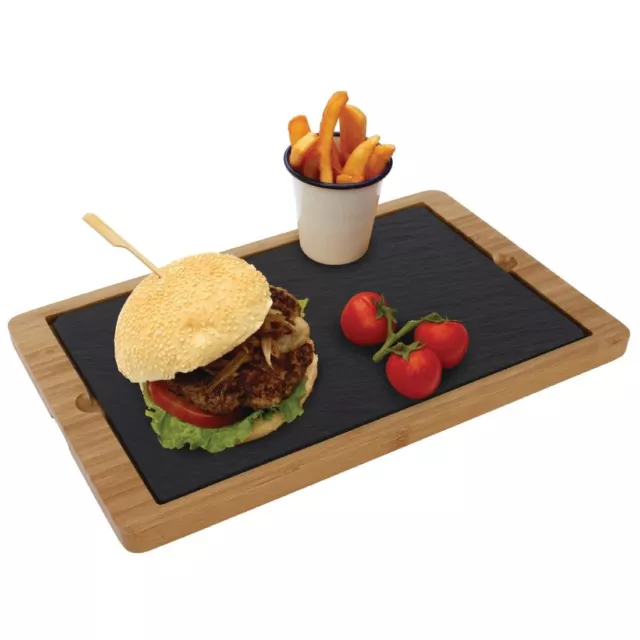 Olympia Wooden Base for Slate Platter 330 x 210mm 3