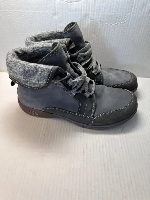 Chaco Boots Womens US 11 Barbary Ivy Ankle Chukka Lace Up Comfort Flat Gray