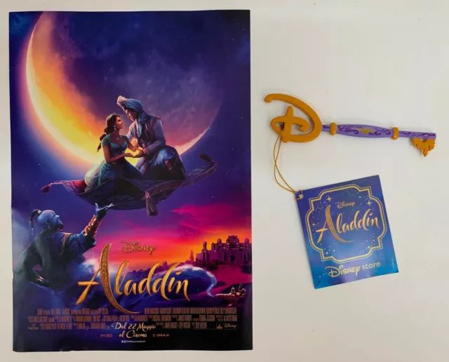 17157 Gadget Disney Store  Chiave Key Aladdin Limited Edition + Poster