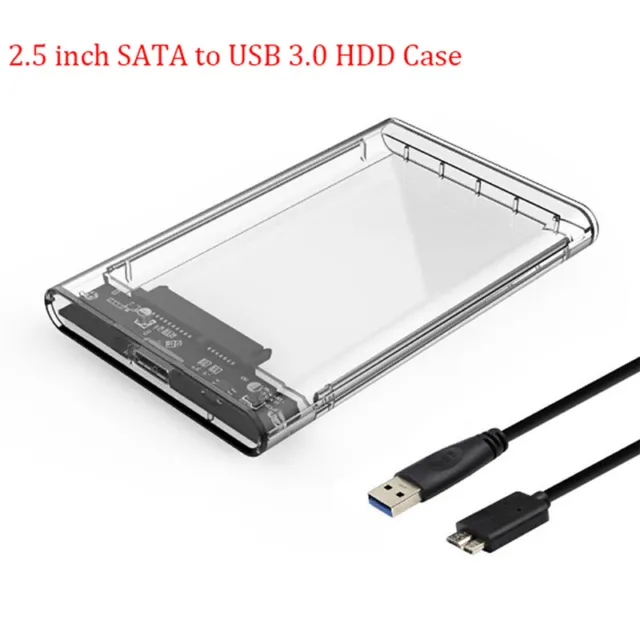 2.5'' USB 3.0 to SATA SSD HDD Hard Drive Disk External Case Enclosure'