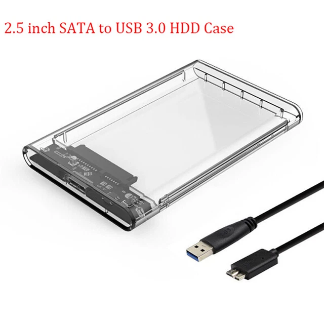 2.5'' USB 3.0 to SATA SSD HDD Hard Drive Disk External Case Enclosure'