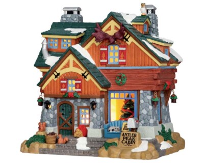 LEMAX 55939-Antler PEAK CABIN-VILLAGGIO NATALIZIO VILLAGGIO INVERNALE NUOVO 