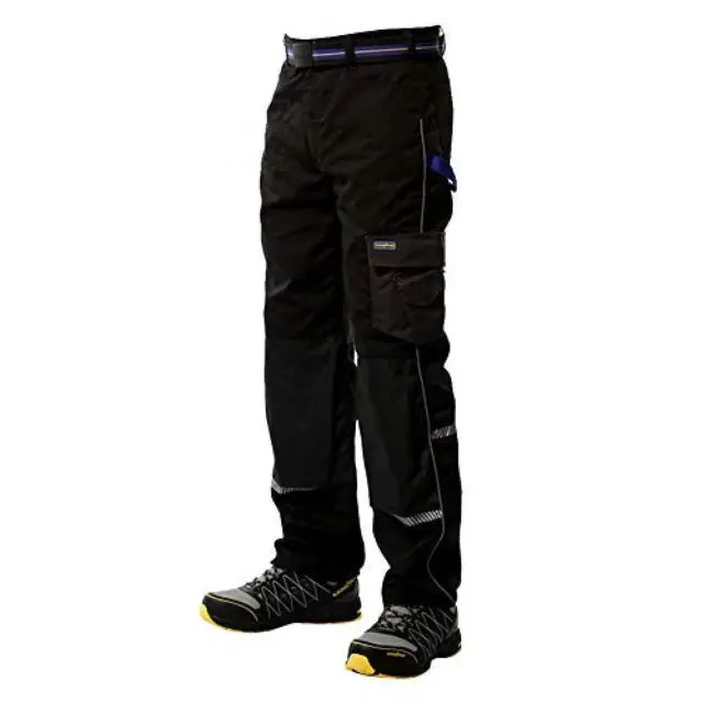 (TG. Size 36/36) Goodyear, pantaloni protettivi con dettaglio riflettente, in po
