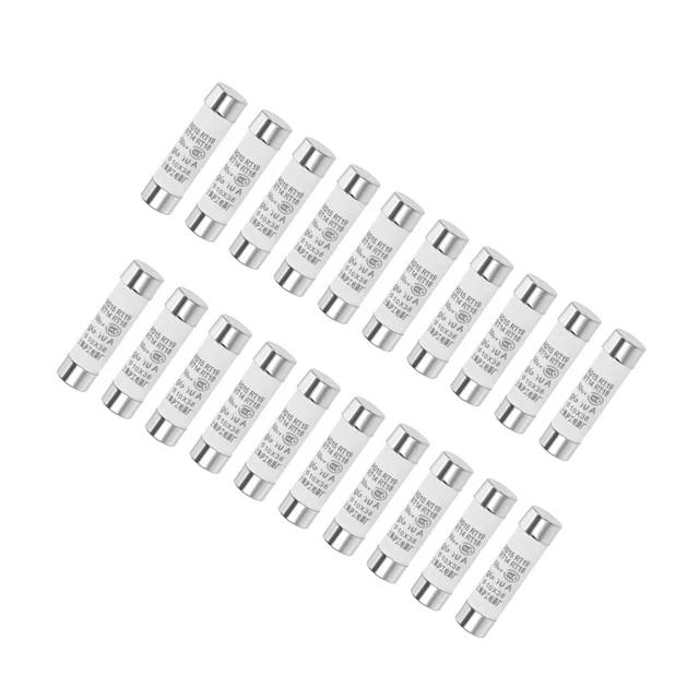 Fusible Cartouche 10A 500V 10x38mm Rapide Amplificateur Voiture Céramique 20Pcs