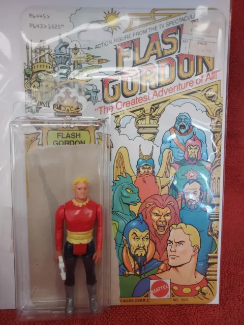 Vintage 1979 Flash Gordon Action Figure COMPLETE With Original Pistol & Cardback