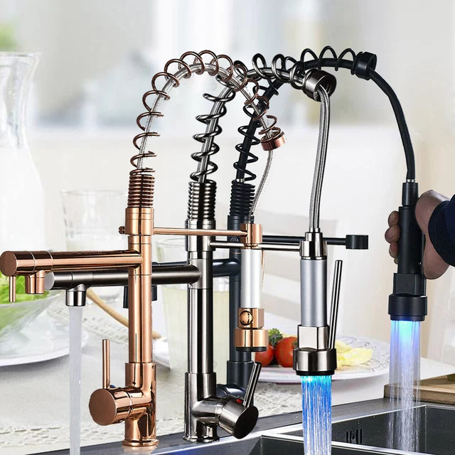 360° Wasserhahn Küchenarmatur Küche Armatur ausziehbar mit Brause Spültisch DE