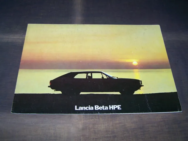 TOPRARITÄT Herrlicher Prestige Prospekt Lancia Beta HPE von 1977 !!!