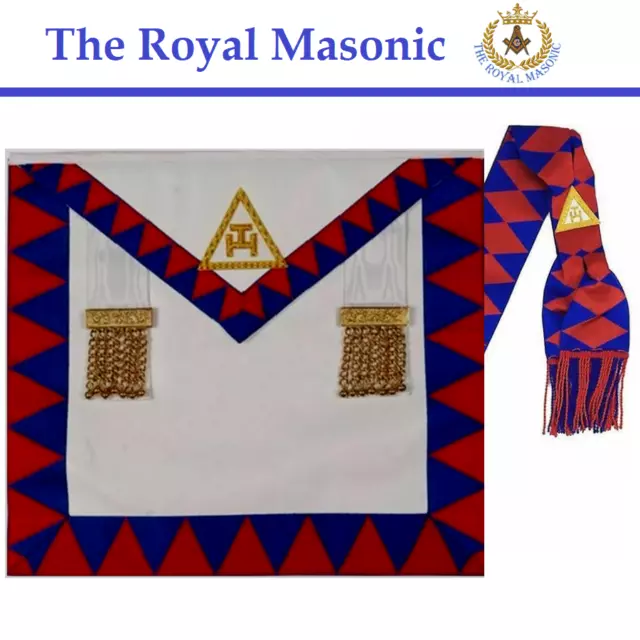 Masonic Royal Arch Companions Apron | Sash RA Chapter Regalia | Lambskin Leather