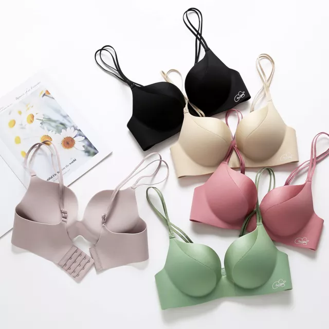 3 PCS FASHION Women Padded Push Up Lace Triangle Bralette Bra