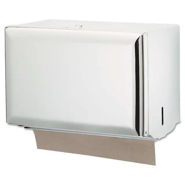 San Jamar� Singlefold Paper Towel Dispenser, White, 10 3/4 x 6 x 7 1/2