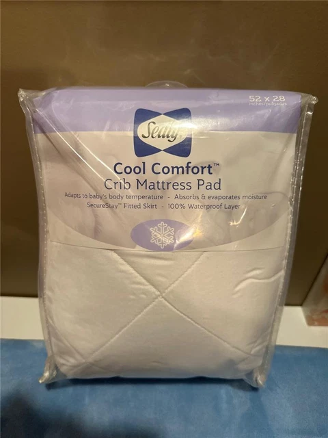 Sealy Cool Comfort Crib Mattress Pad Excellent Condition