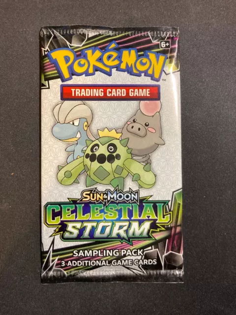Celestial Storm Sampling Booster Pack Pokemon card UK/US Exclusive Mint frm box