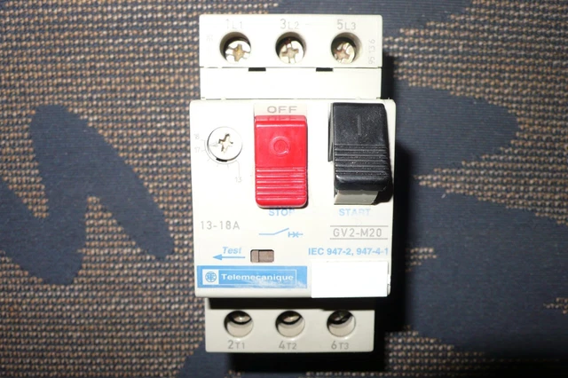 Disjoncteur Moteur Thermique Schneider Electric GV2ME20 - 13 à 18A Triphasé/mono - Neuf