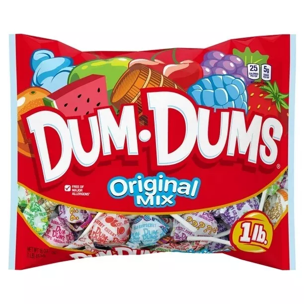 BUBBLE GUM FLAVOR Dum Dums Bulk Pink Dum Dum Suckers Lollipops Qty