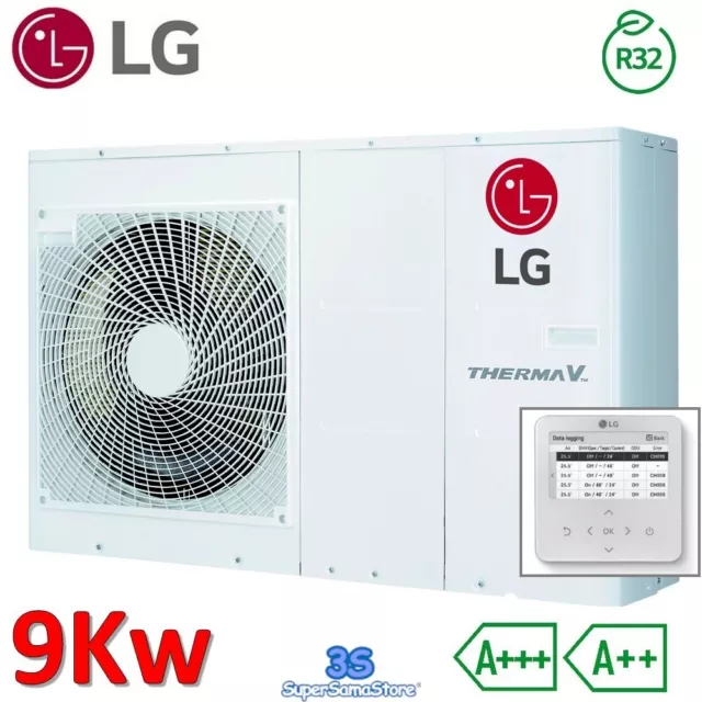 3S Pompa Di Calore Aria Acqua Lg Therma V Monoblocco S R32 9.0 Kw