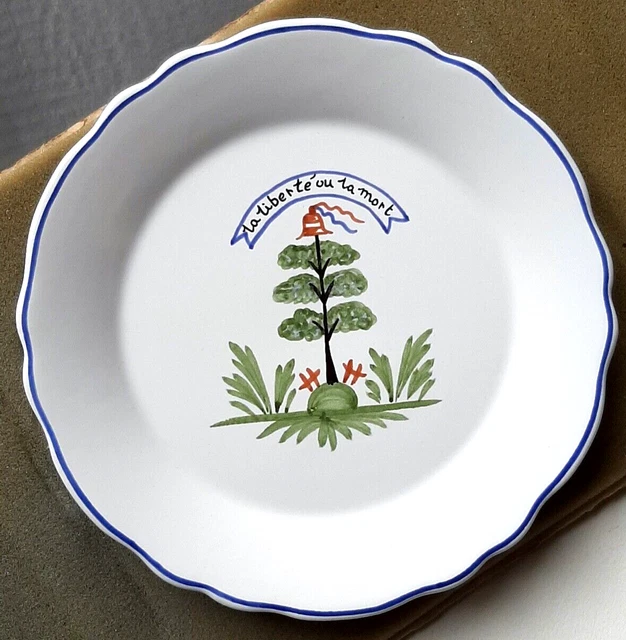 Assiette Plate Arcopal Révolution Française 1789/1989 - 23,5 Cm - Bon état
