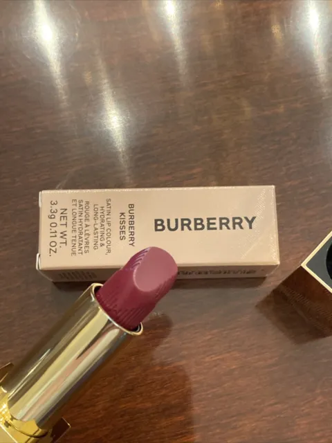 Burberry Kisses Satin Lip Colour, 101 Bright Plum, BNIB