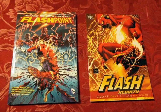 The Flash TPB Rebirth Flashpoint Geoff Johns Andy Kubert 2 Books DC Comics JLA
