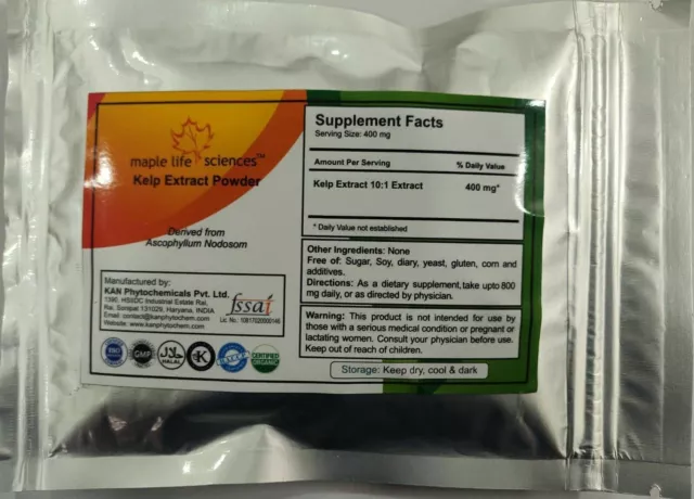 Kelp 10:1 Extract Powder Detoxify body healthy immune system antioxidant