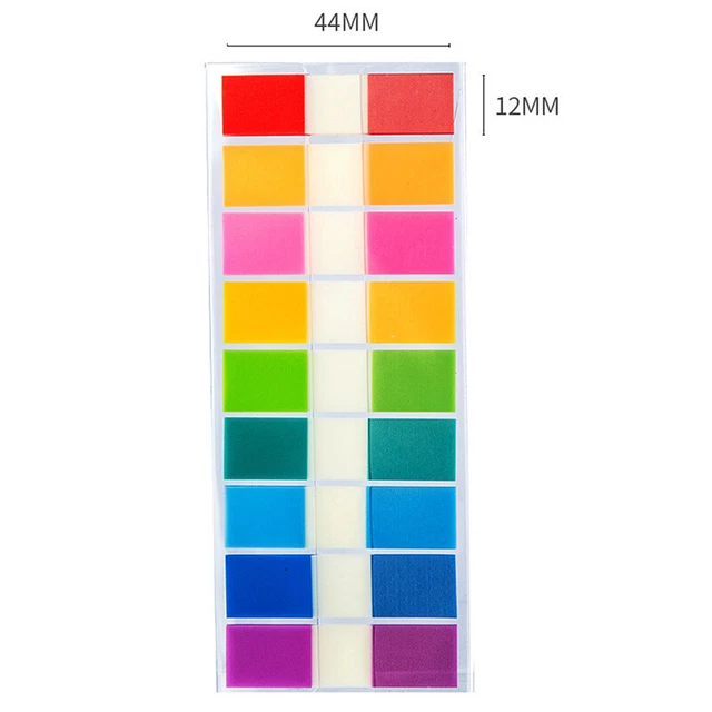 180sheets Fluorescence Label Memo Pad Index Mark Stickers Sticky Notes Bookma Wa