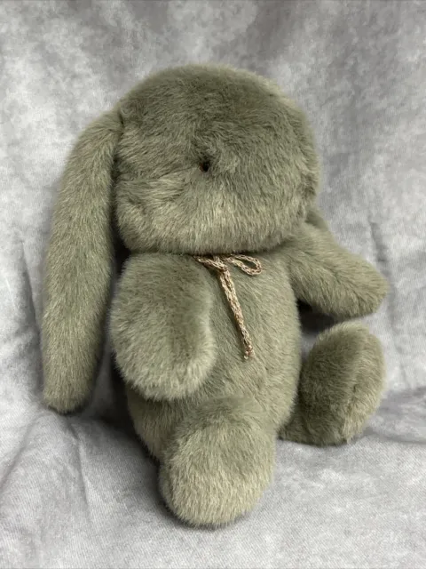 Maileg Lop Ear Bunny Rabbit 10” Gray Plush Lovey Stuffed Animal Toy Original