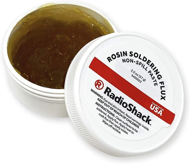 Radioshack Rosin Soldering Flux Paste, Non-Spill - Made in USA - 2 Oz. Jar