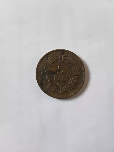 5 Francs 1946 C Lavrillier Bronze Alu