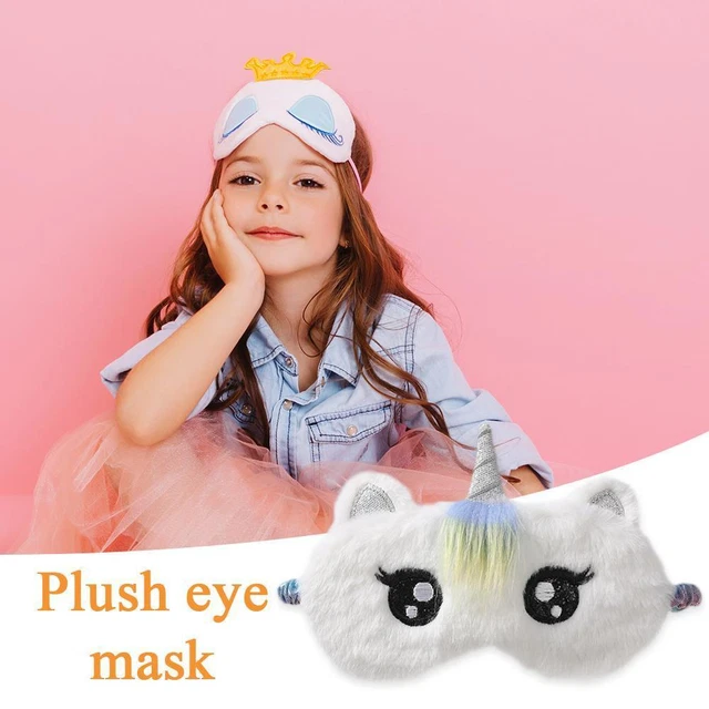 Peluche sonno cartone animato bendato morbido bambini casa viaggio copertura occhi ombreggiatura eculare