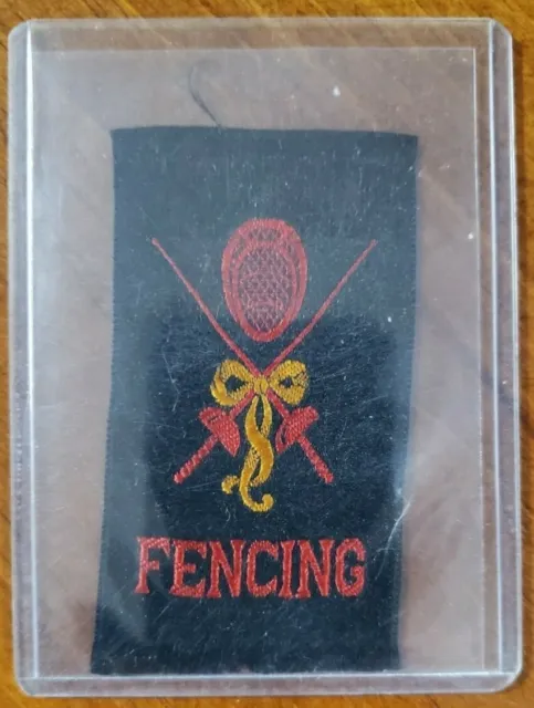 1910-15 Fencing Woven Silk - SC12 Canadian Miscellany - Imperial Tobacco - Rare
