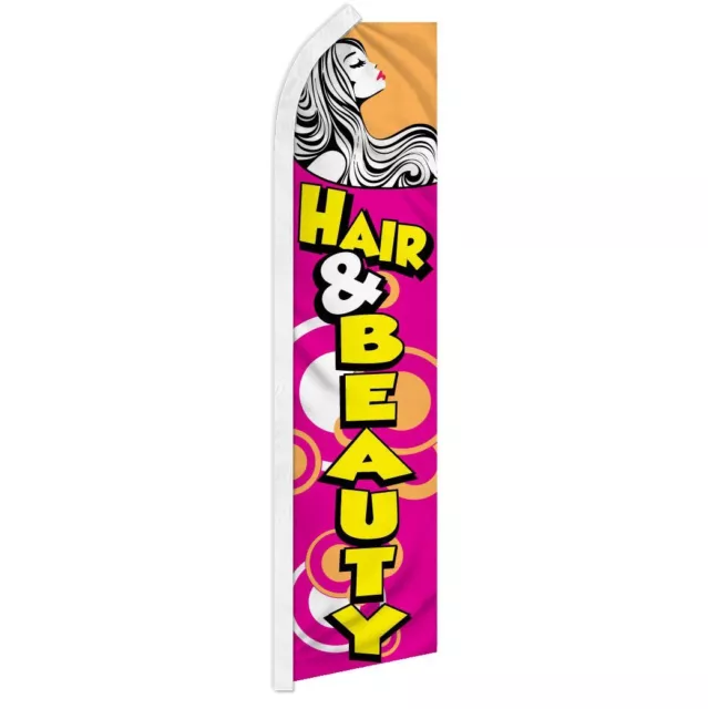 HAIR & BEAUTY super flag swooper salon spa