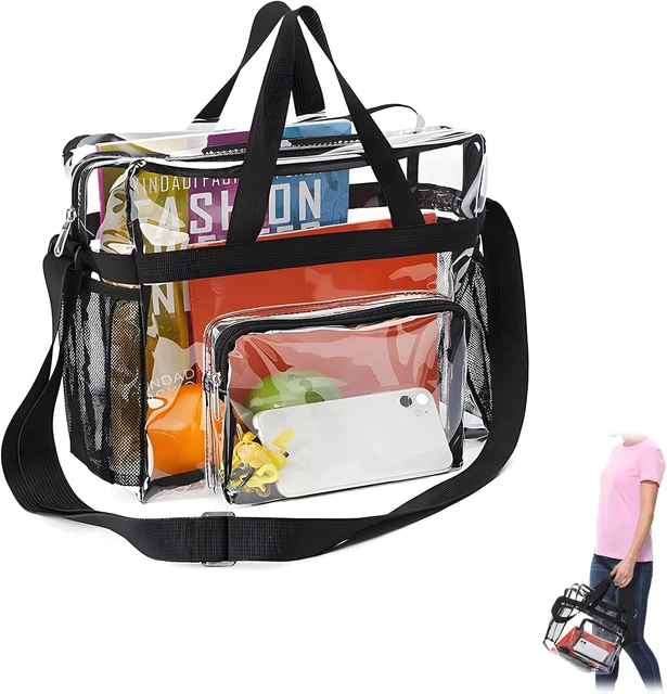 Borsa Trasparente Per Eventi Allo Stadio, Borsa A Tracolla Trasparente - Foto 4