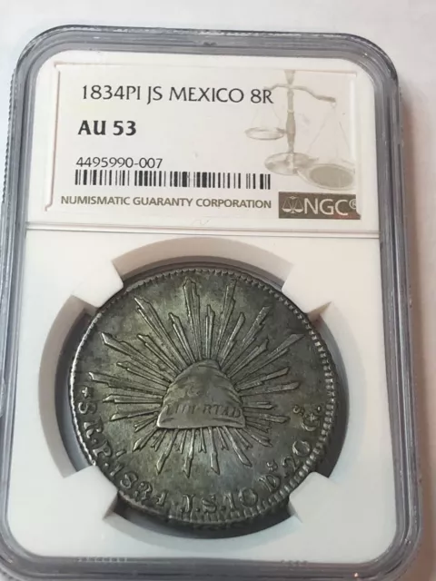 SASA 1834 Pi Js México 8R Ngc Au53