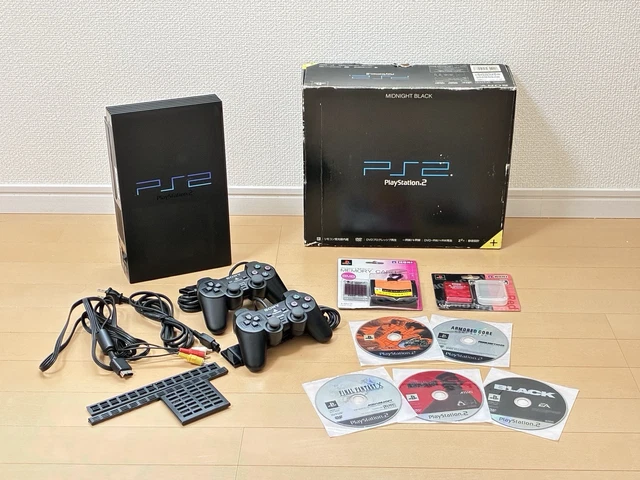 Sony PS2 PlayStation 2 SCPH-10000 Console – NTSC-J Black, Used, Japan Import