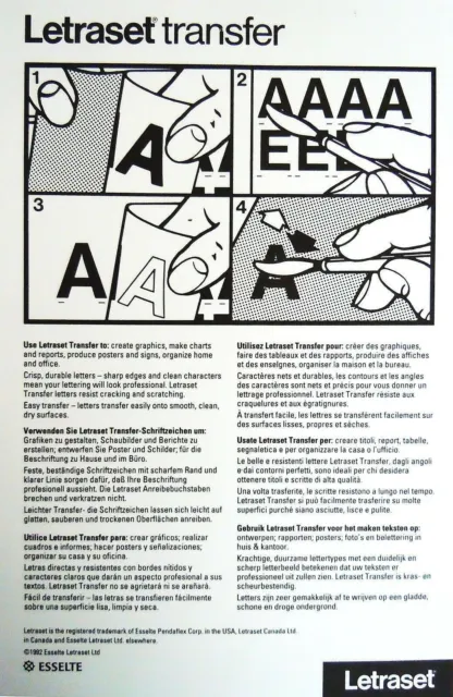 BUCHSTABENSATZ SYMBOLE Transfer HALTERUNGEN (# 2570) 13-103 mm 3