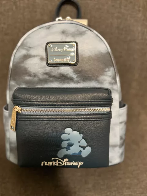 2024 DISNEY WORLD Marathon RunDisney Blue Tie Dye Loungefly Backpack