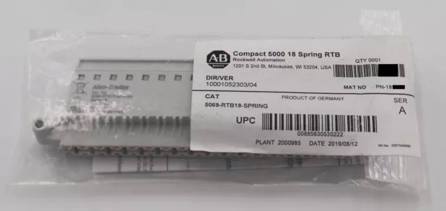 Allen-Bradley 5069-RTB18-Spring /A Compact 5000 18 Spring RTB Factory Sealed New