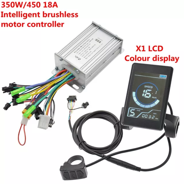 Motor Brushed Controller 36V/48V/60V 350W/450W 18A X1 LCD Display for E-bike SDE