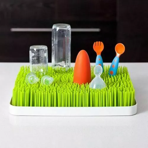 Boon Grass Baby Bottle Drying Rack Twig & Stem Set Green Holder Drier Organiser 2