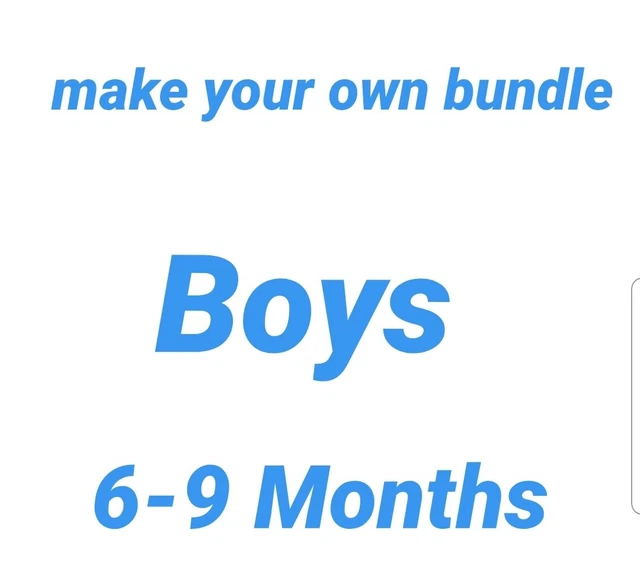 Baby Boys Clothes 6-9 Months Make Your Own Bundle
