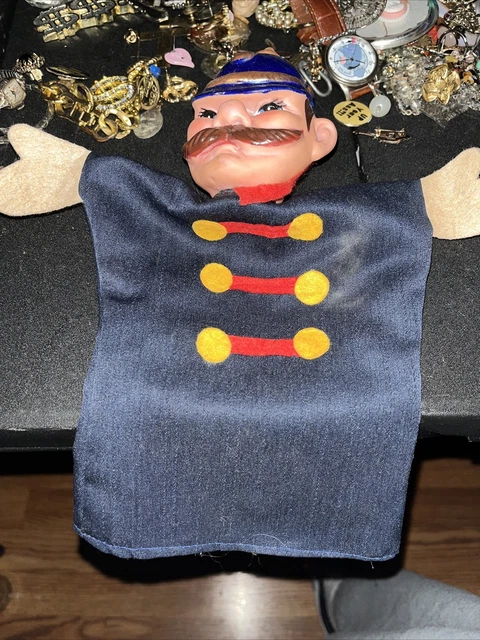 Vintage Mr Rogers Neighborhood Policeman London Bobby Rubber Head Hand Puppet