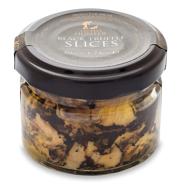Trufflehunter - Black Truffle Slices - Preserved Truffles in Extra Virgin Olive
