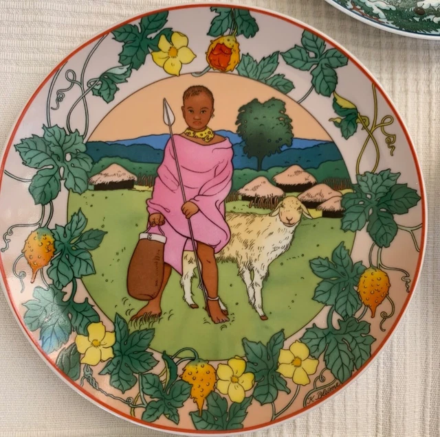 Piatto decorativo Unicef serie "I nostri Bambini" Villeroy & Boch n.9