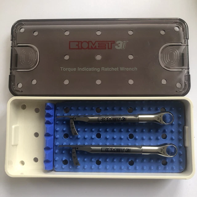 PAIR OF BIOMET 3i Torque Indicating Ratchet Wrenches £295.00 PicClick UK
