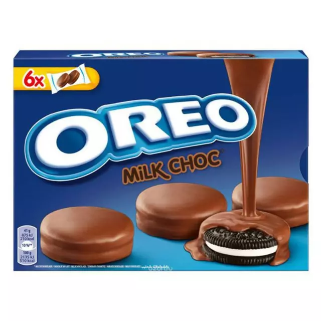 Biscuits Oreo Saupoudrées Chocolat Lait 246gr 6 Portions Individuelles De 2 Pcs