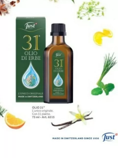 Just:olio 31 Aroma Terapia Con 31 Oli Essenziali 75 Ml.