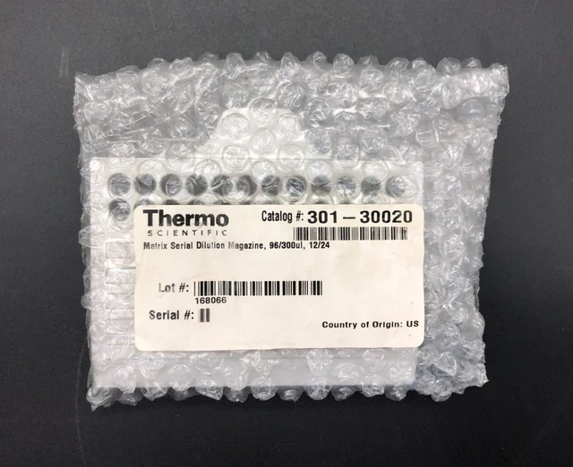 Thermo 301-30020 Matrix 96 Serial Dilution Magazine 300µL D.A.R.T. 12/24