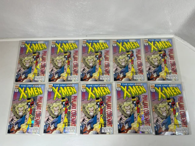 Marvel Uncanny X-Men #316 Lot Of 10 Phalanx Covenant Signed Numbered With Coa