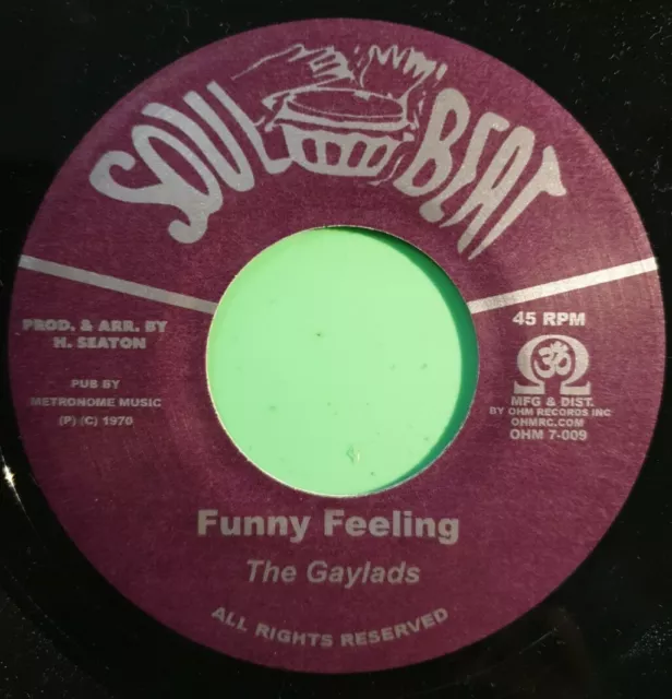 Soul Beat Records Funny Feeling  / Something New. The Gaylads. Conscious Minds.