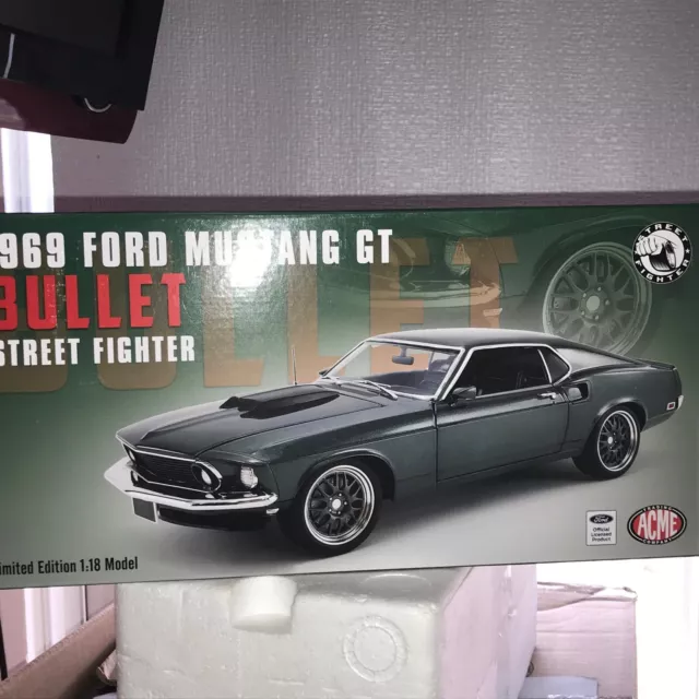 1/18 ~  Acme ~  Bullet  ~ 1969 Ford Mustang Gt  "Street Fighter"   Supercar