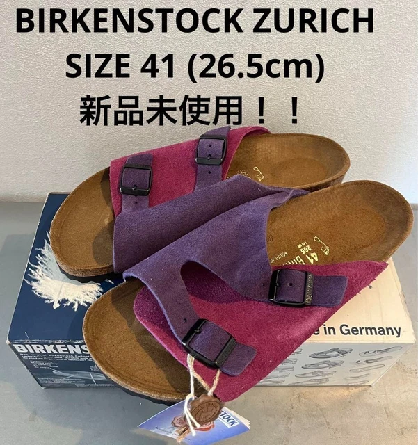 Birkenstock ZURICH Purple Suede Sandals EU 41 JP 26.5cm